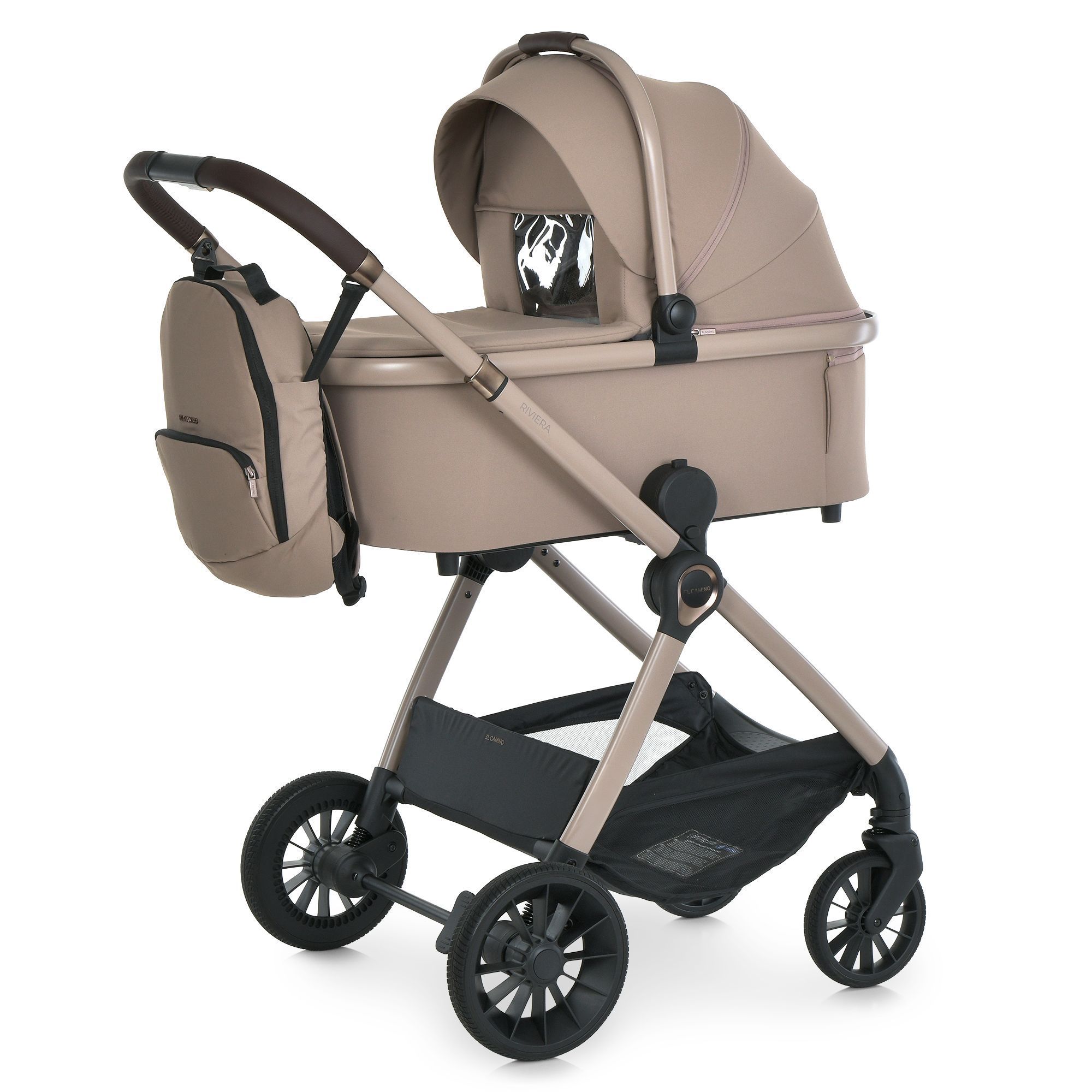 Коляска універсальна 2в1 El Camino RIVIERA ME 1183 Affogato Beige