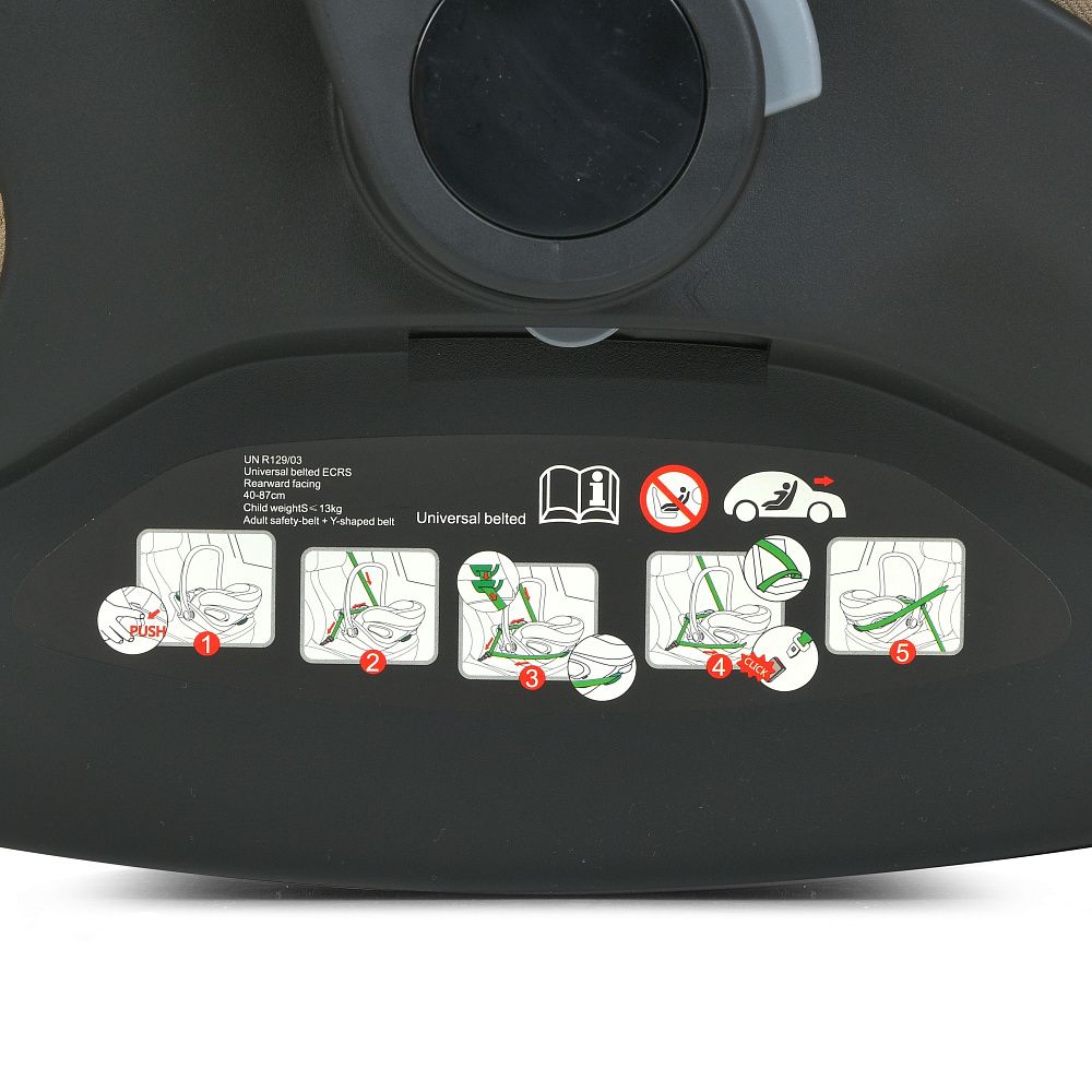 Автокрісло дитяче El Camino i-FIX+ ME 1110 Moon Black