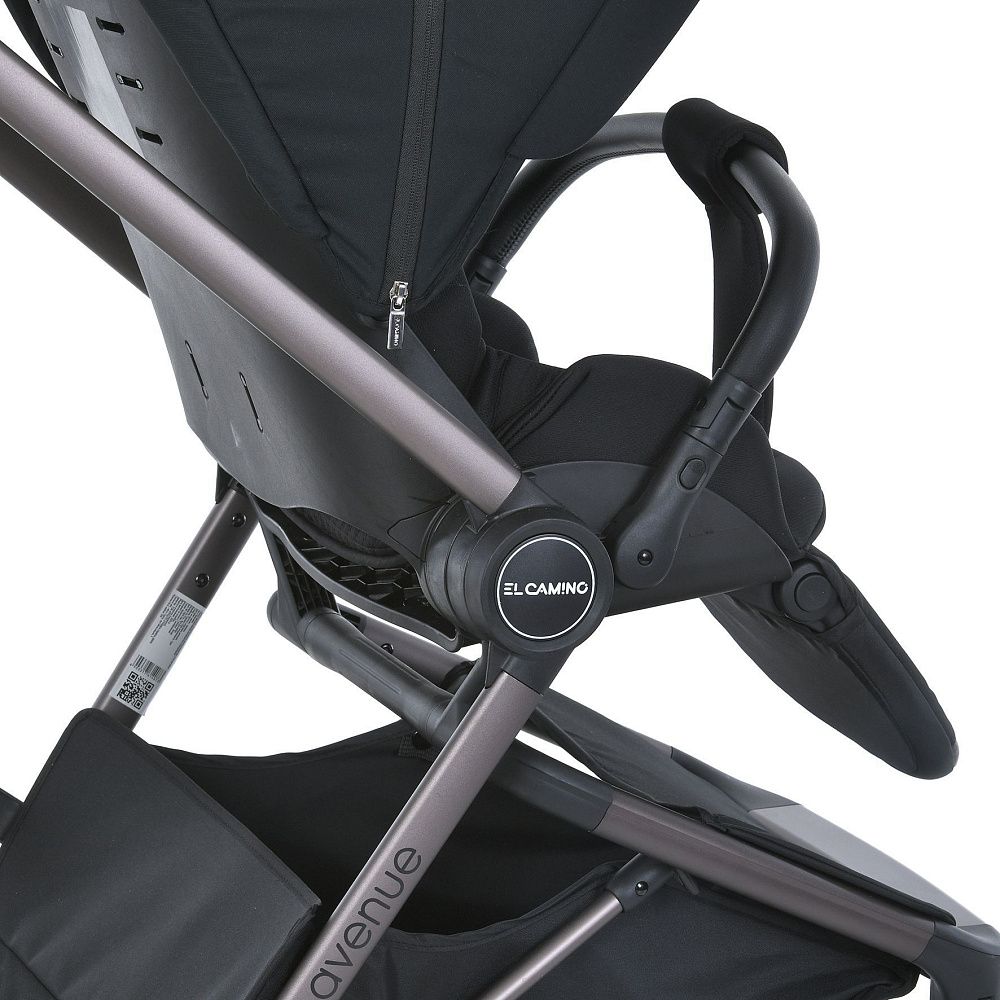 Коляска прогулянкова з реверсивним блоком ME 1128 AVENUE Jet Black