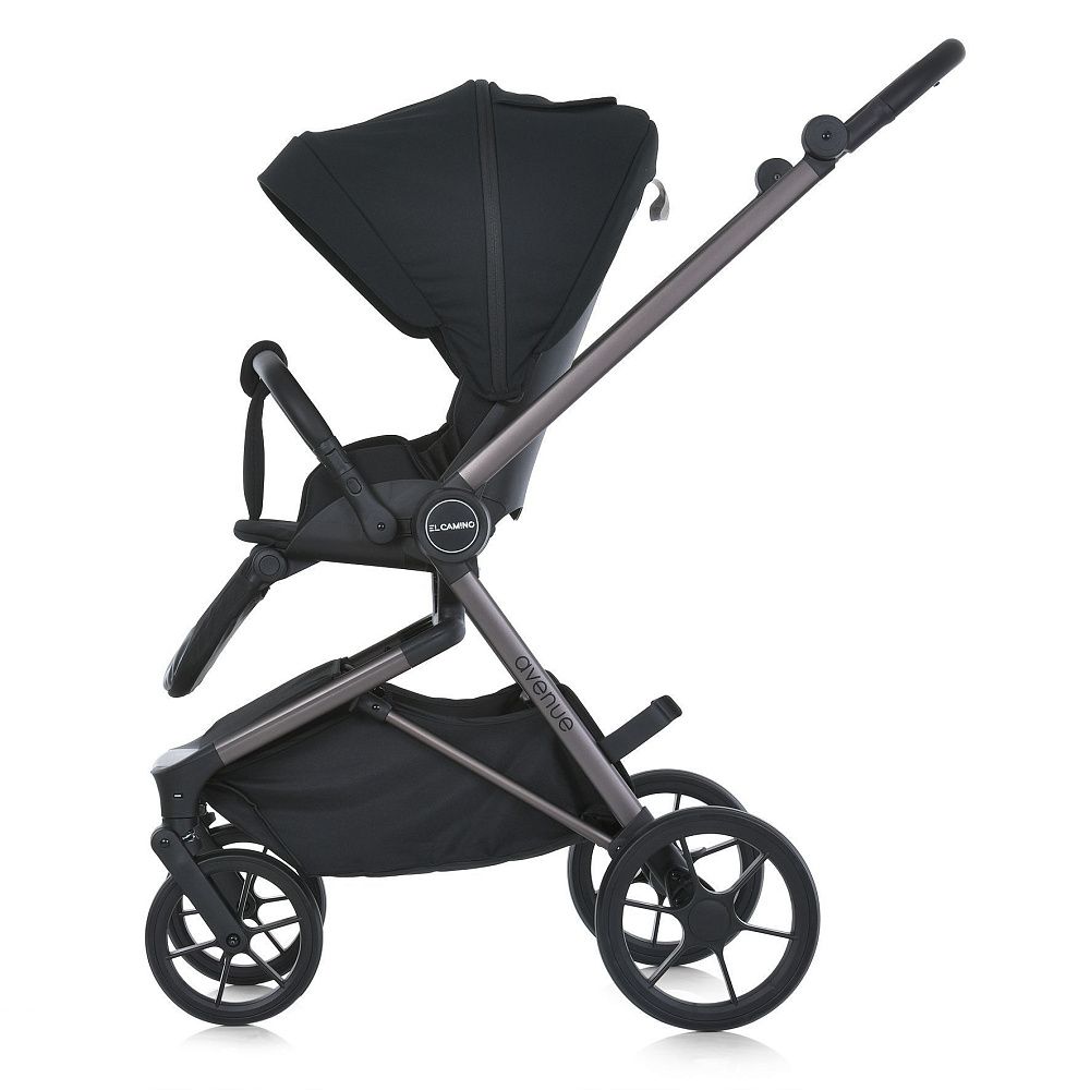 Коляска прогулянкова з реверсивним блоком ME 1128 AVENUE Jet Black