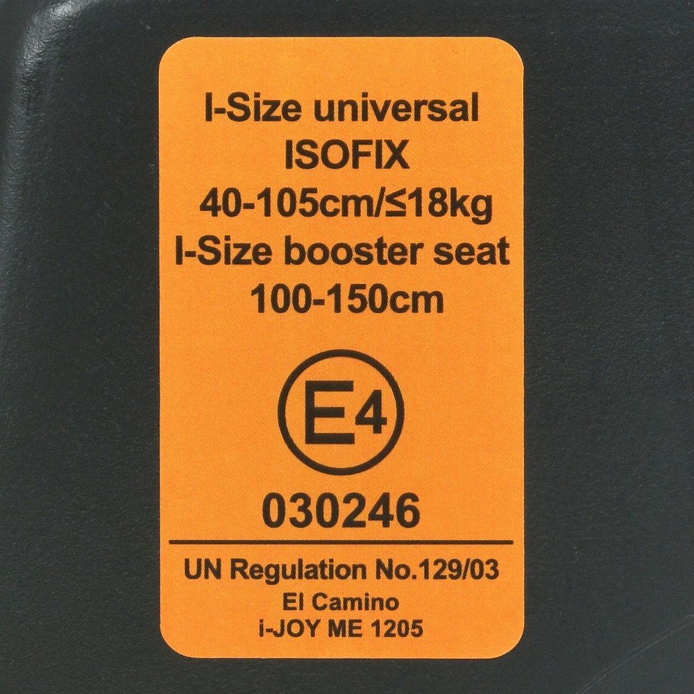 Автокрісло дитяче El Camino i-JOY ME 1205 Antracite