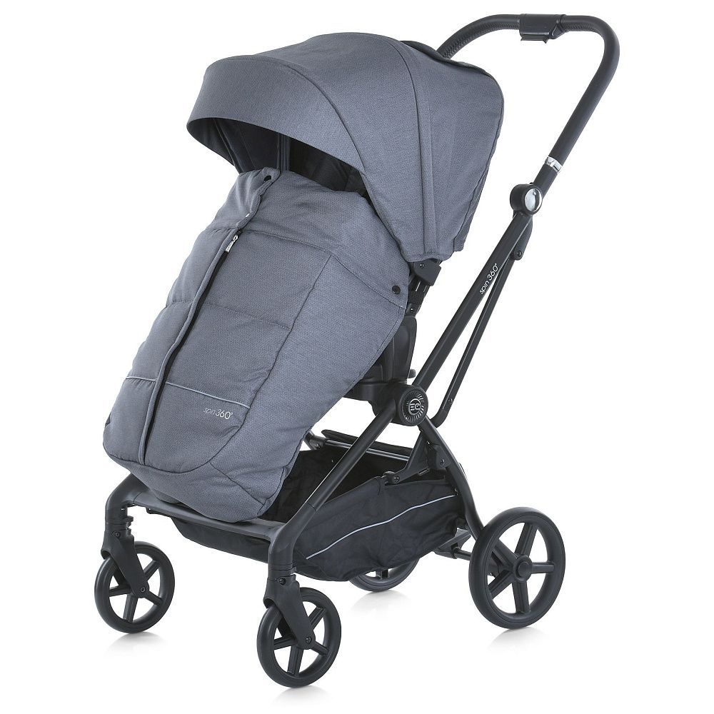 Коляска прогулочная с реверсивным блоком  ME 1138 SPIN 360 Stone Gray