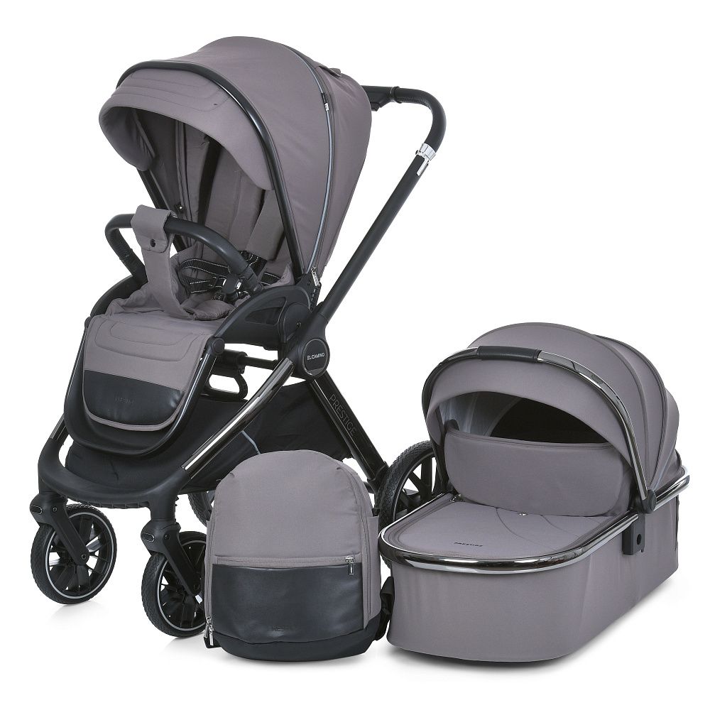 Коляска універсальна 2в1 ME 1124 PRESTIGE Taupe Gray