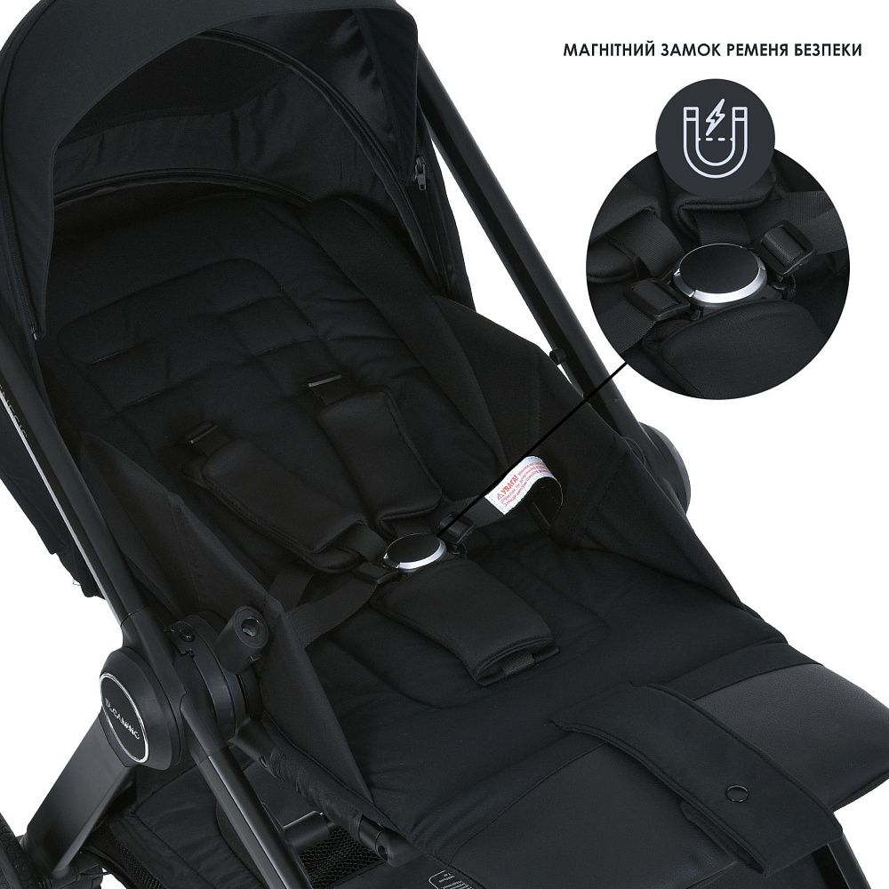 Коляска універсальна 2в1 ME 1126 GENESIS Jet Black