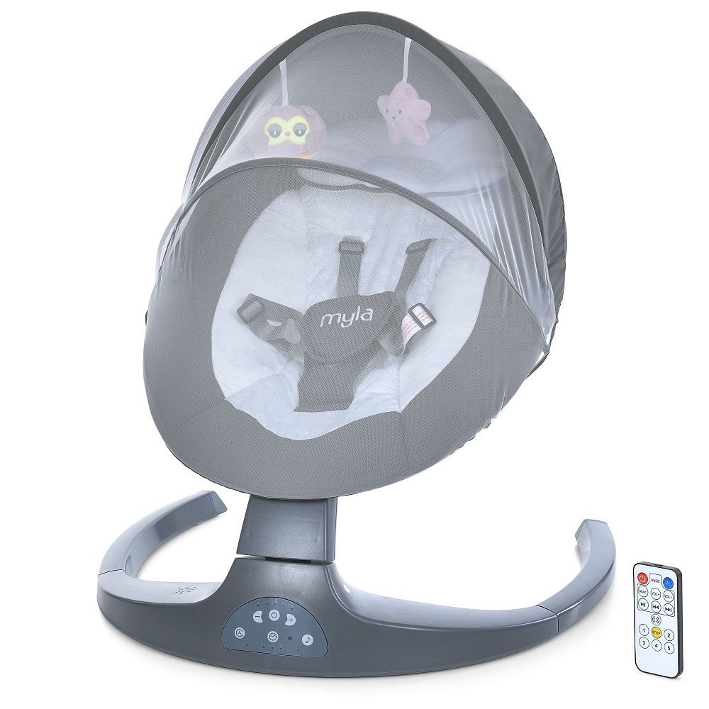 Укачивающий центр ME 1074 MYLA Dark Gray Squares