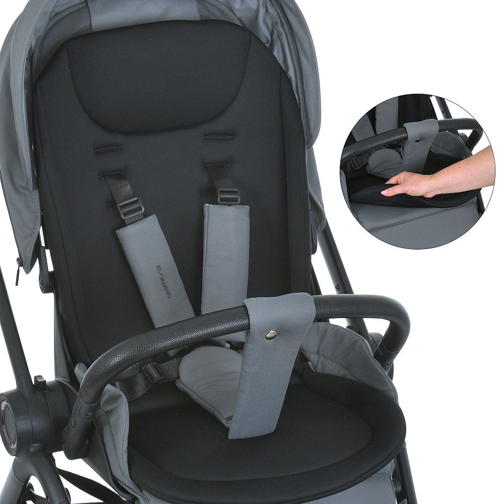 Коляска прогулочная с реверсивным блоком ME 1191 CHLOE Frost Gray