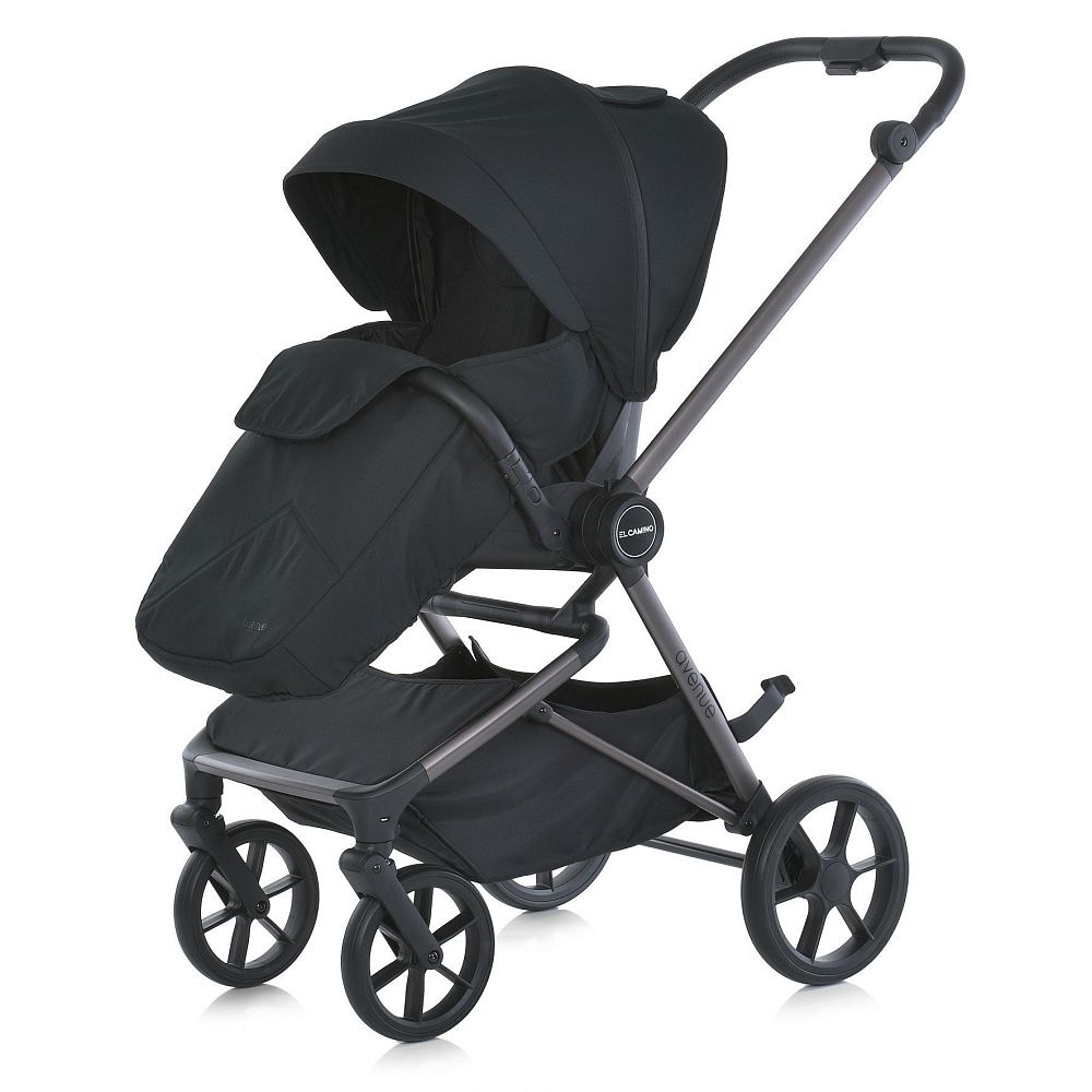 Коляска прогулянкова з реверсивним блоком ME 1128 AVENUE Jet Black