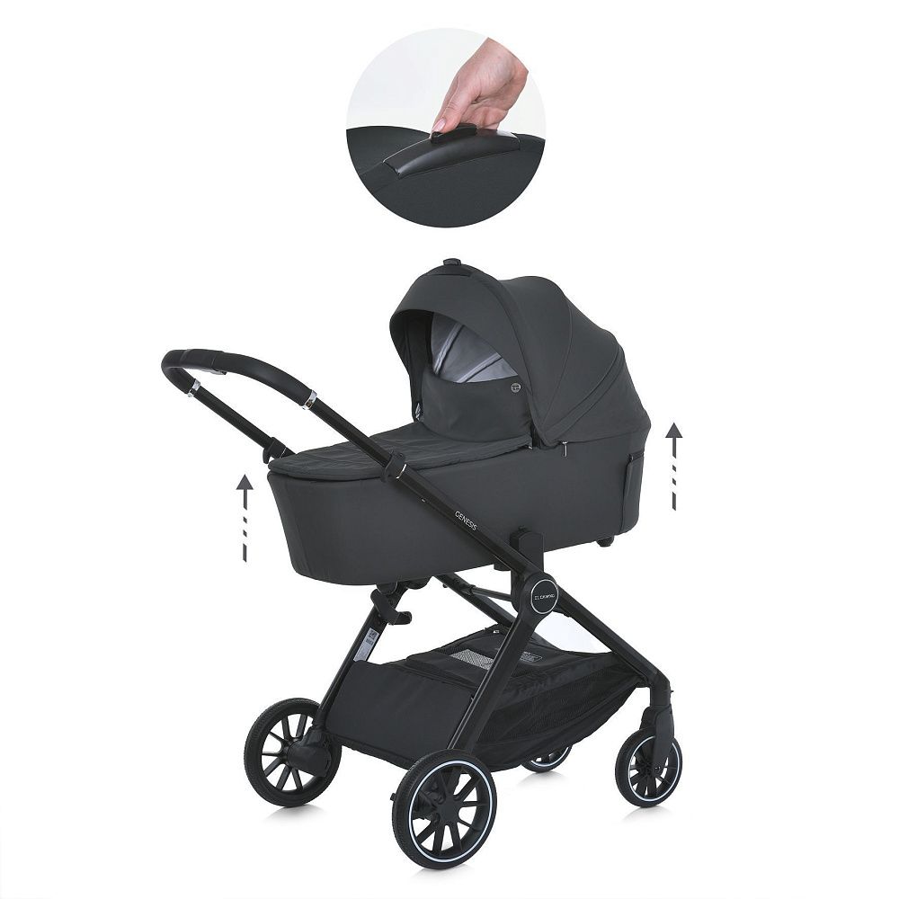 Коляска універсальна 2в1 ME 1126 GENESIS Jet Black