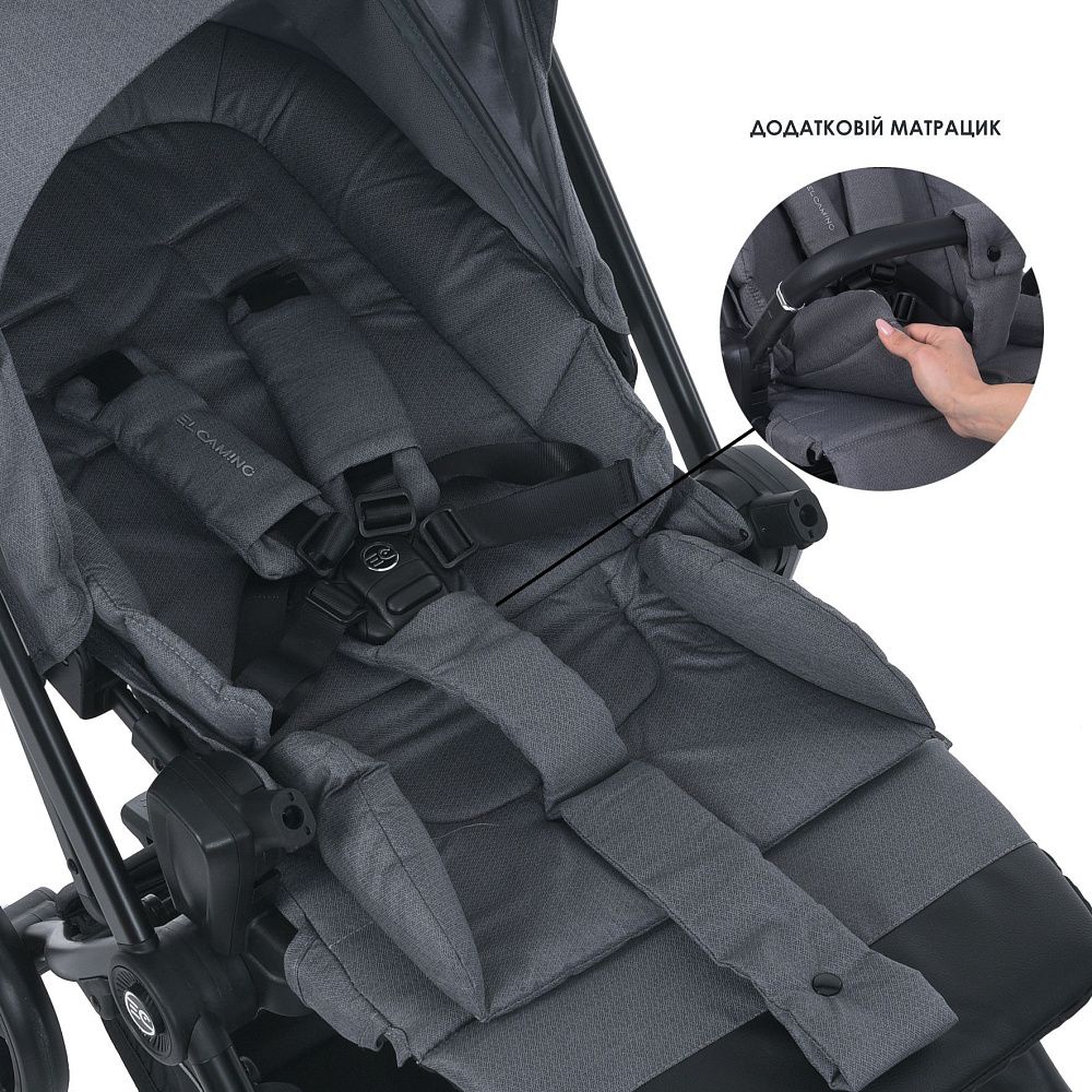 Коляска прогулочная с реверсивным блоком  ME 1138 SPIN 360 Stone Gray