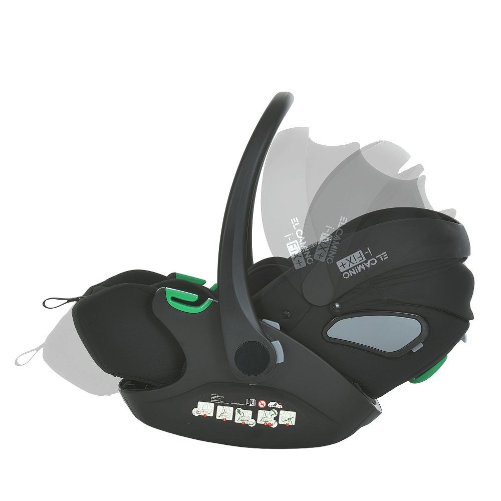 Автокрісло дитяче El Camino i-FIX+ ME 1110 Moon Black