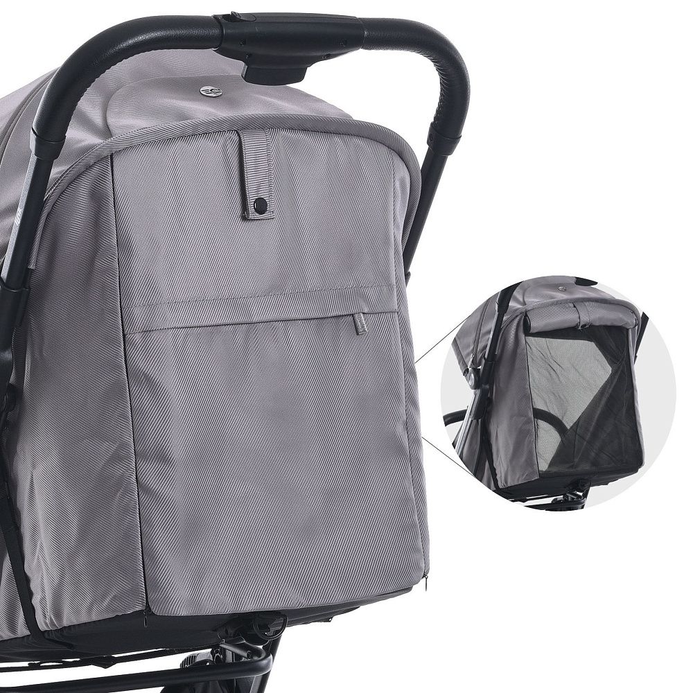 Коляска прогулянкова ME 1129 LINK Silver Striped