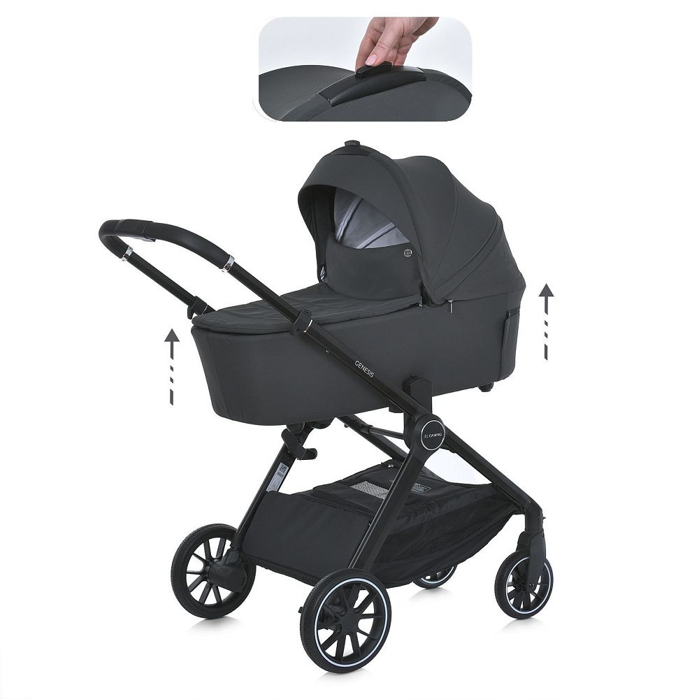 Коляска универсальная 2в1 ME 1126 GENESIS Asphalt Gray