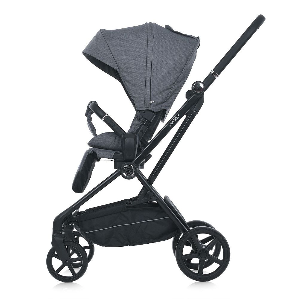 Коляска прогулочная с реверсивным блоком  ME 1138 SPIN 360 Stone Gray