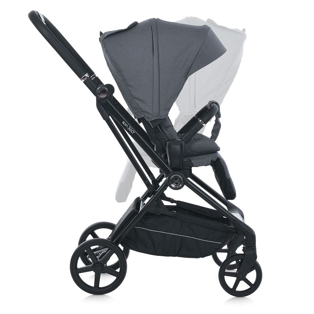 Коляска прогулочная с реверсивным блоком  ME 1138 SPIN 360 Stone Gray