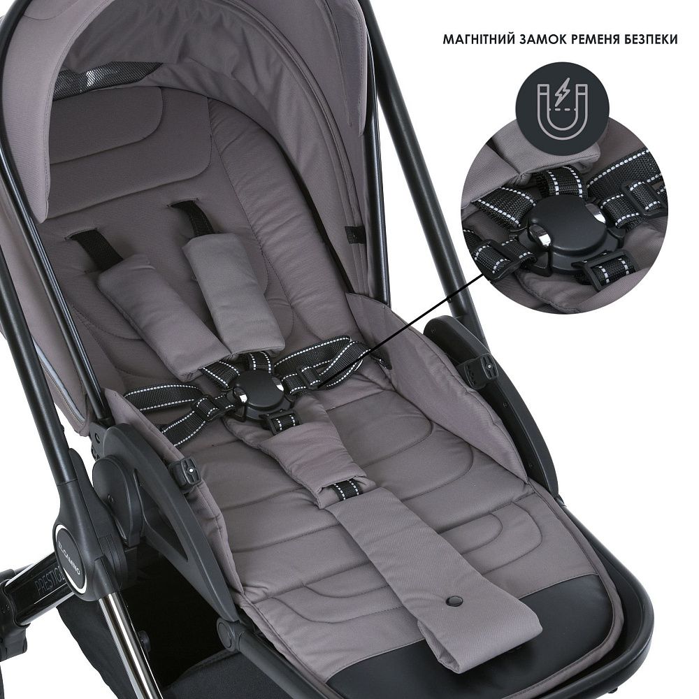 Коляска універсальна 2в1 ME 1124 PRESTIGE Taupe Gray