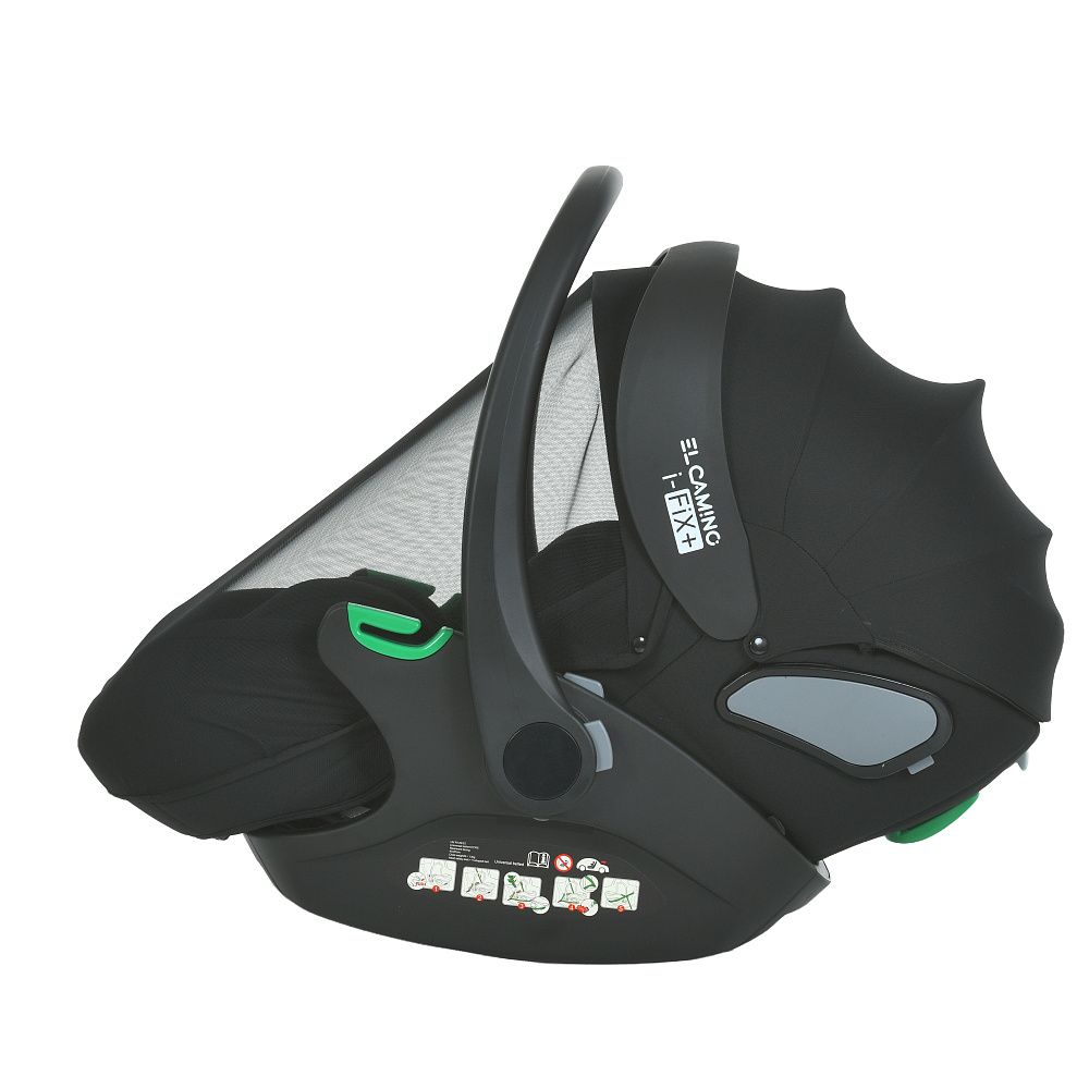 Автокрісло дитяче El Camino i-FIX+ ME 1110 Moon Black