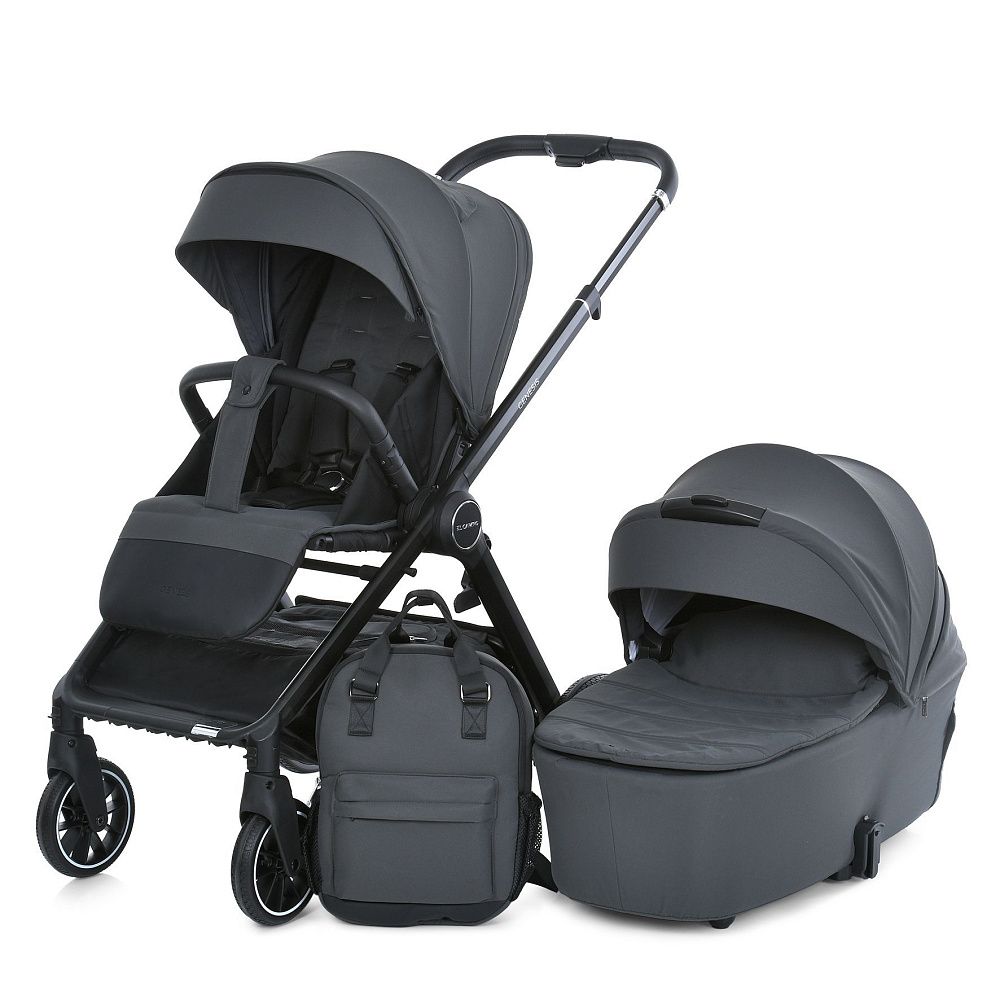 Коляска универсальная 2в1 ME 1126 GENESIS Asphalt Gray